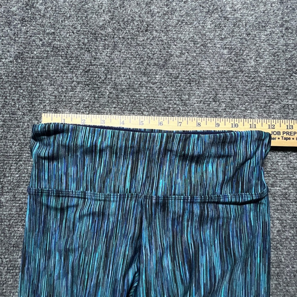 Lorna Jane Teal Space Dye Cropped Leggings High Rise Activewear 7/8 Yoga Pants - Picture 4 of 8